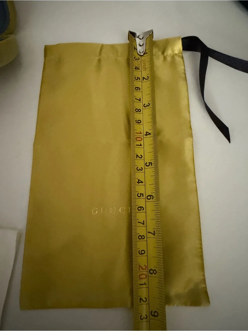 Gucci Olive Green Velvet Glasses Case with Olive Drawstring Pouch